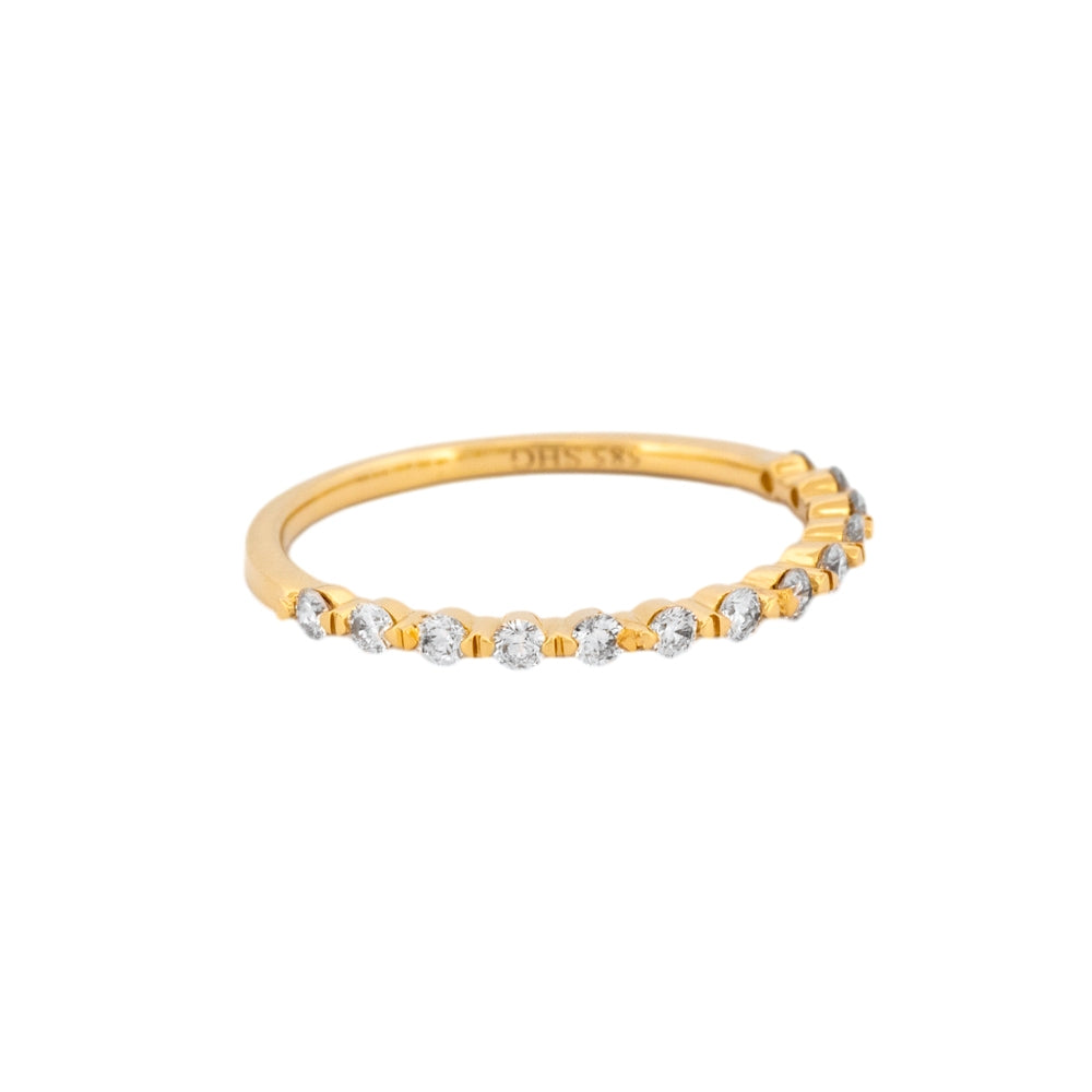 Floating Diamond Wedding Band