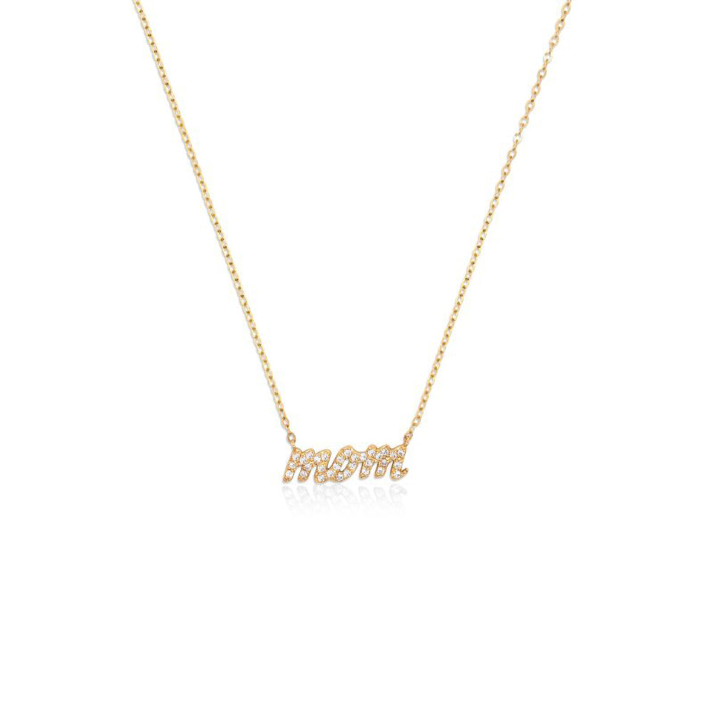 Lab-Grown Diamond Mom Necklace
