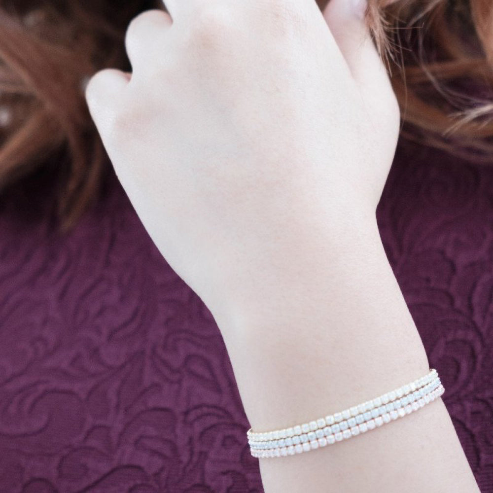 Sterling & CZ Adjustable Bracelet