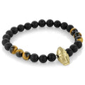 Onyx & Tiger's Eye Spartan Bracelet