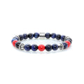 Steel & Tiger's Eye Beaded Bracelet
