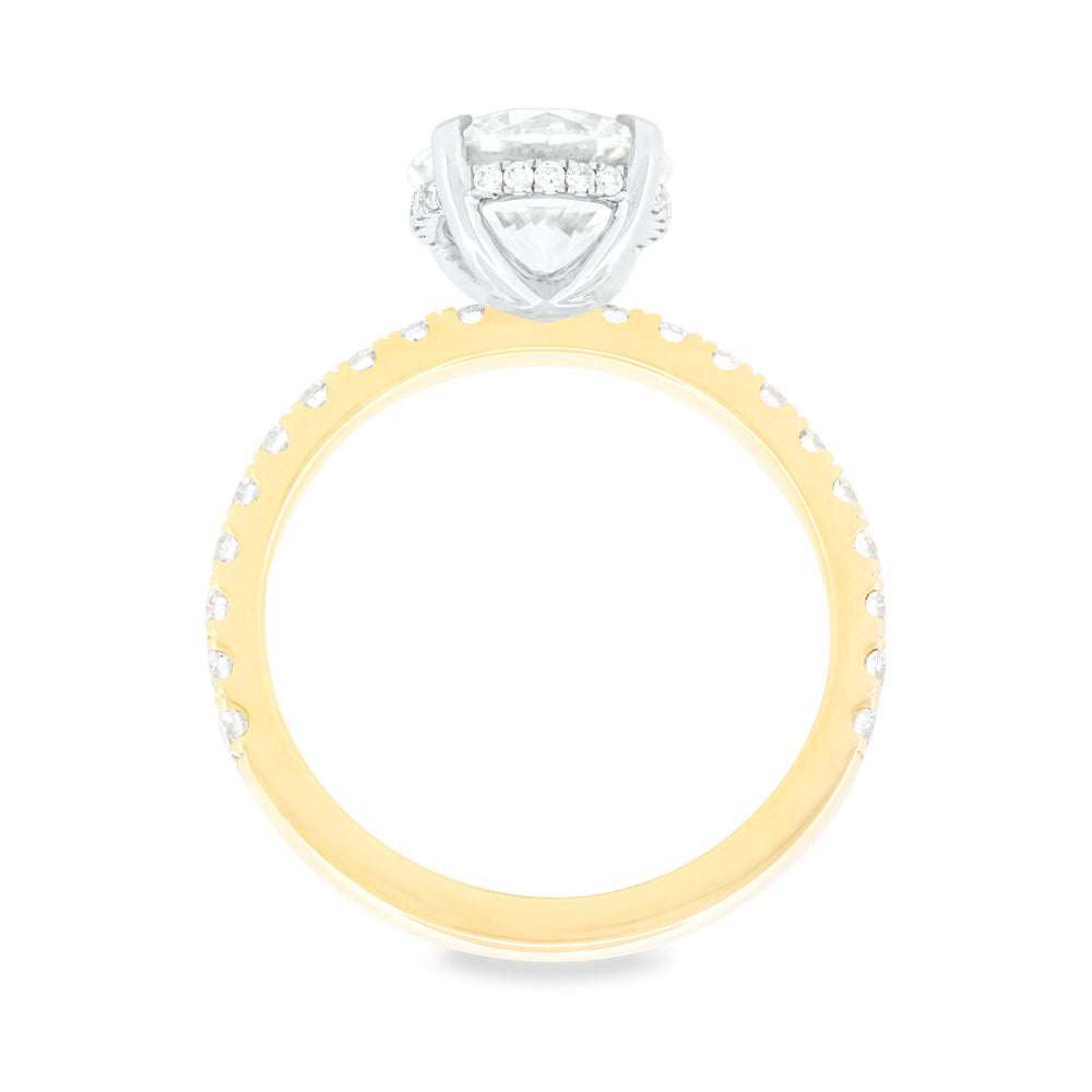 Hidden Halo Lab-Grown Diamond Ring