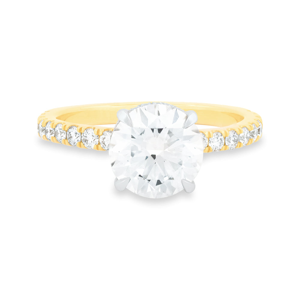 Hidden Halo Lab-Grown Diamond Ring