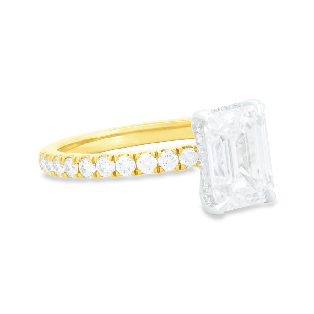Emerald Cut Lab-Grown Diamond Ring