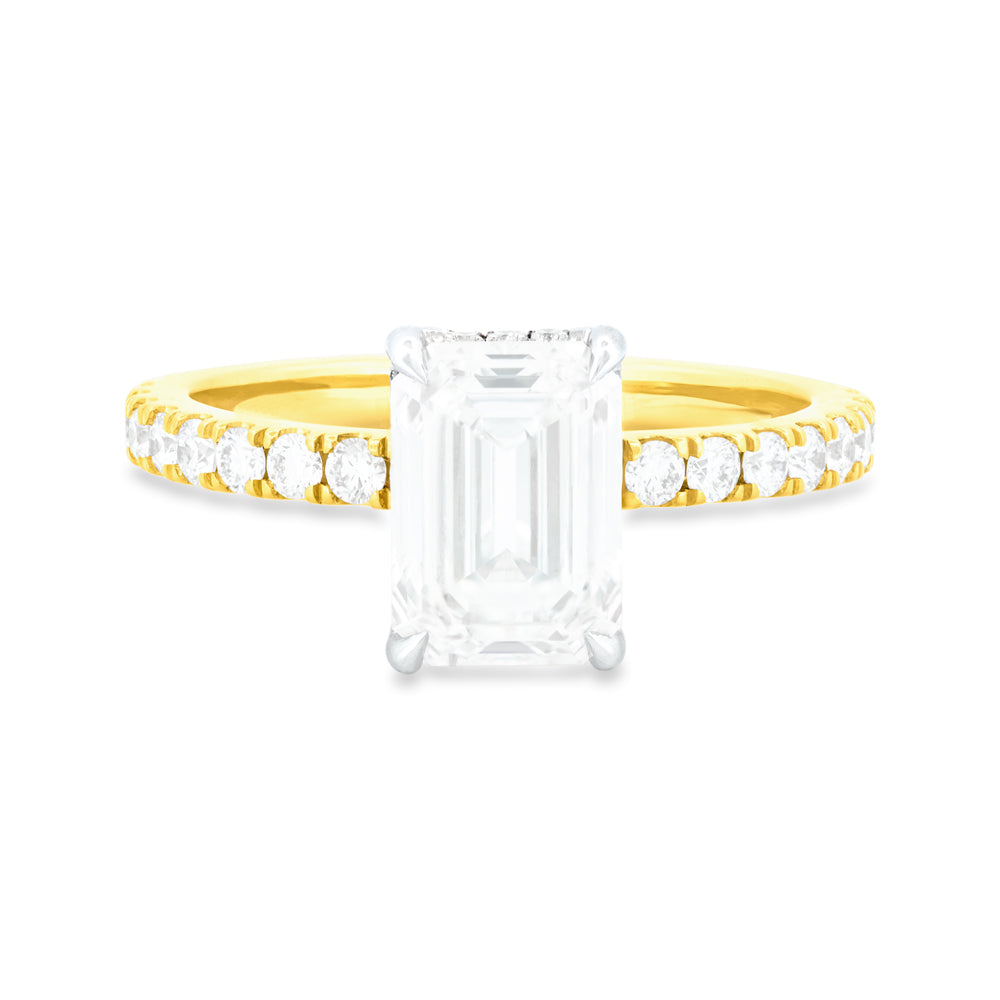 Emerald Cut Lab-Grown Diamond Ring