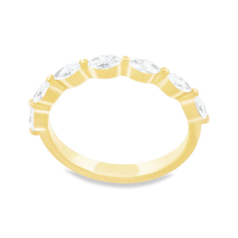 Lab-Grown Marquise Diamond Band