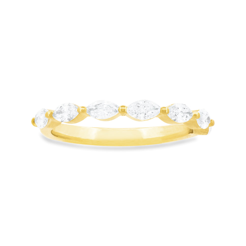 Lab-Grown Marquise Diamond Band