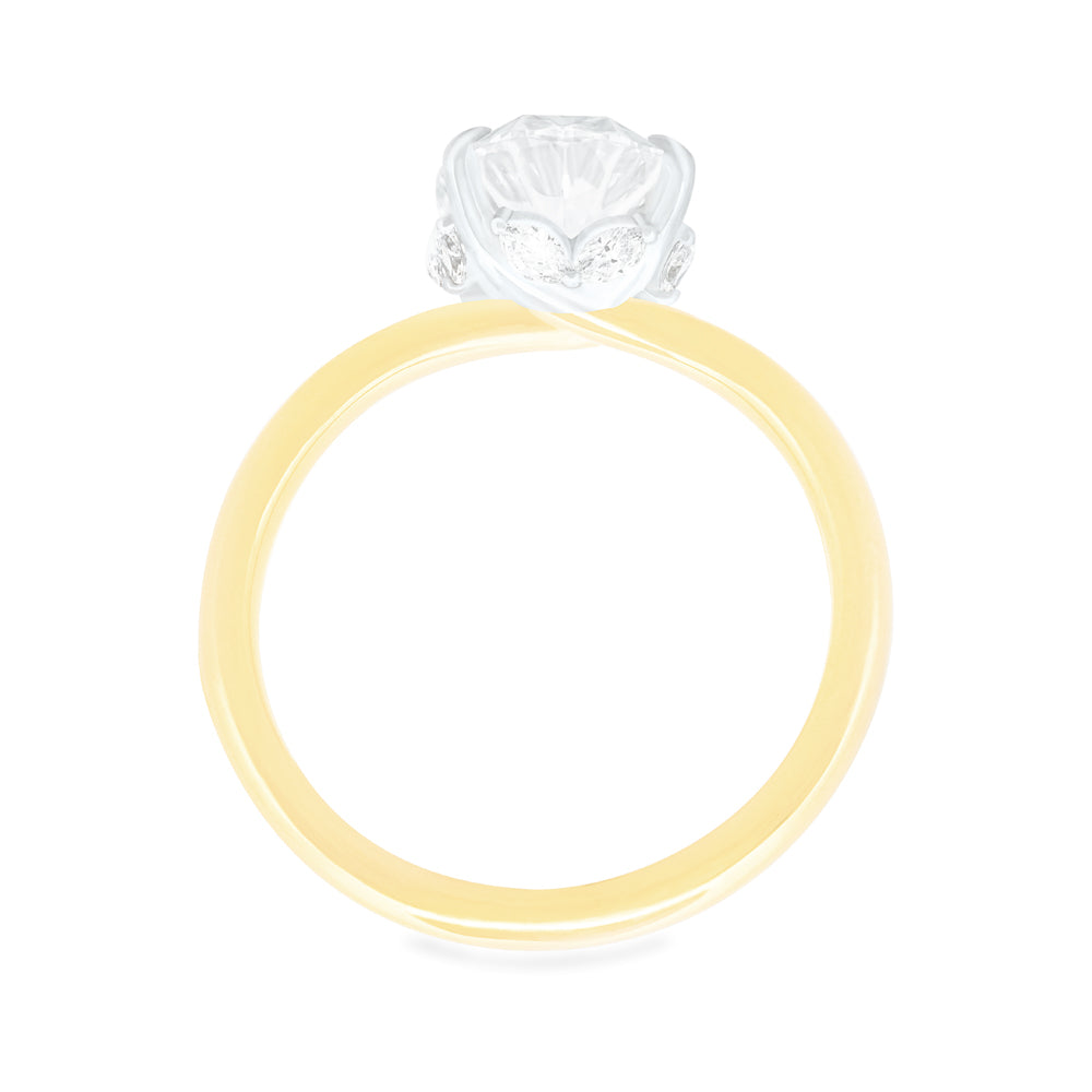 Lab-Grown Diamond Oval Engagement Ring