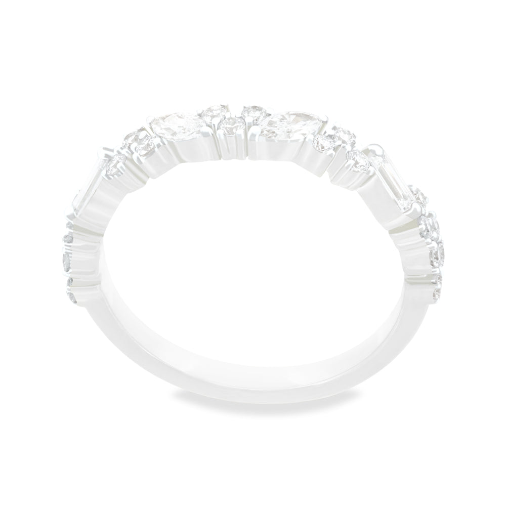 Mixed Cut Lab-Grown Diamond Band