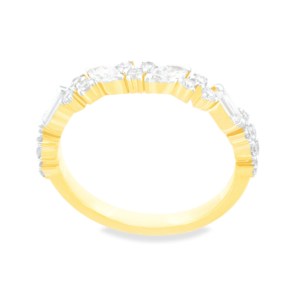 Mixed Cut Lab-Grown Diamond Band