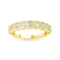 Emerald Cut Diamond Band