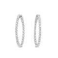 Gold & Diamond Hoop Earrings 1.50ctw