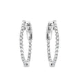 Gold & Diamond Hoop Earrings 0.50ctw