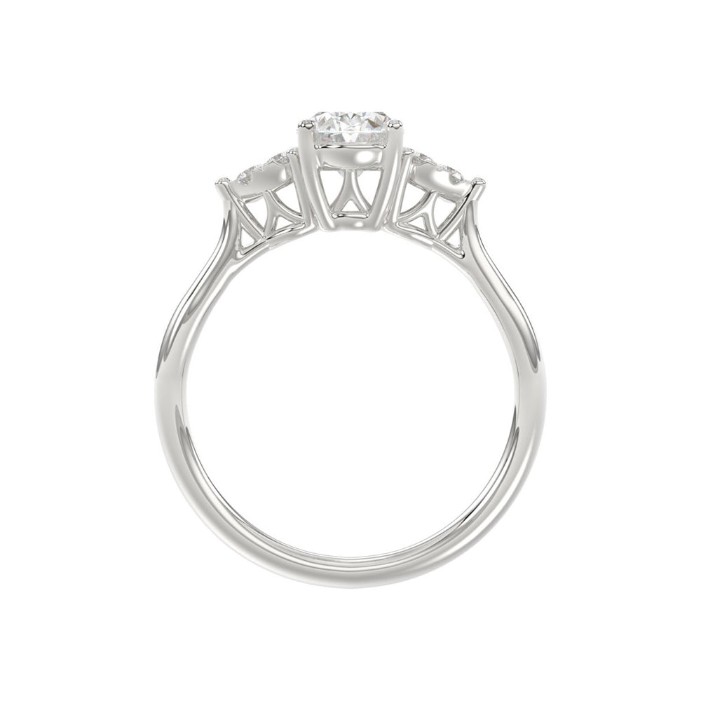 Lab-Grown Oval Diamond Engagement Ring