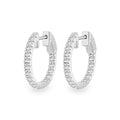 Lab-Grown Diamond Hoop Earrings 1ctw