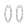 Lab-Grown Diamond Hoop Earrings 2ctw