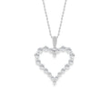 Lab-Grown Diamond Heart Necklace .75ctw