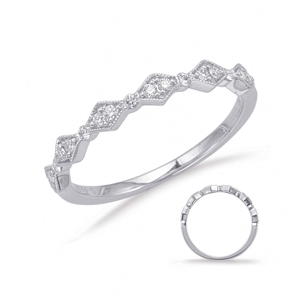 White Gold Diamond Stackable Band