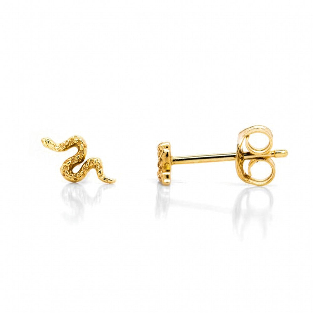10k Gold Snake Studs