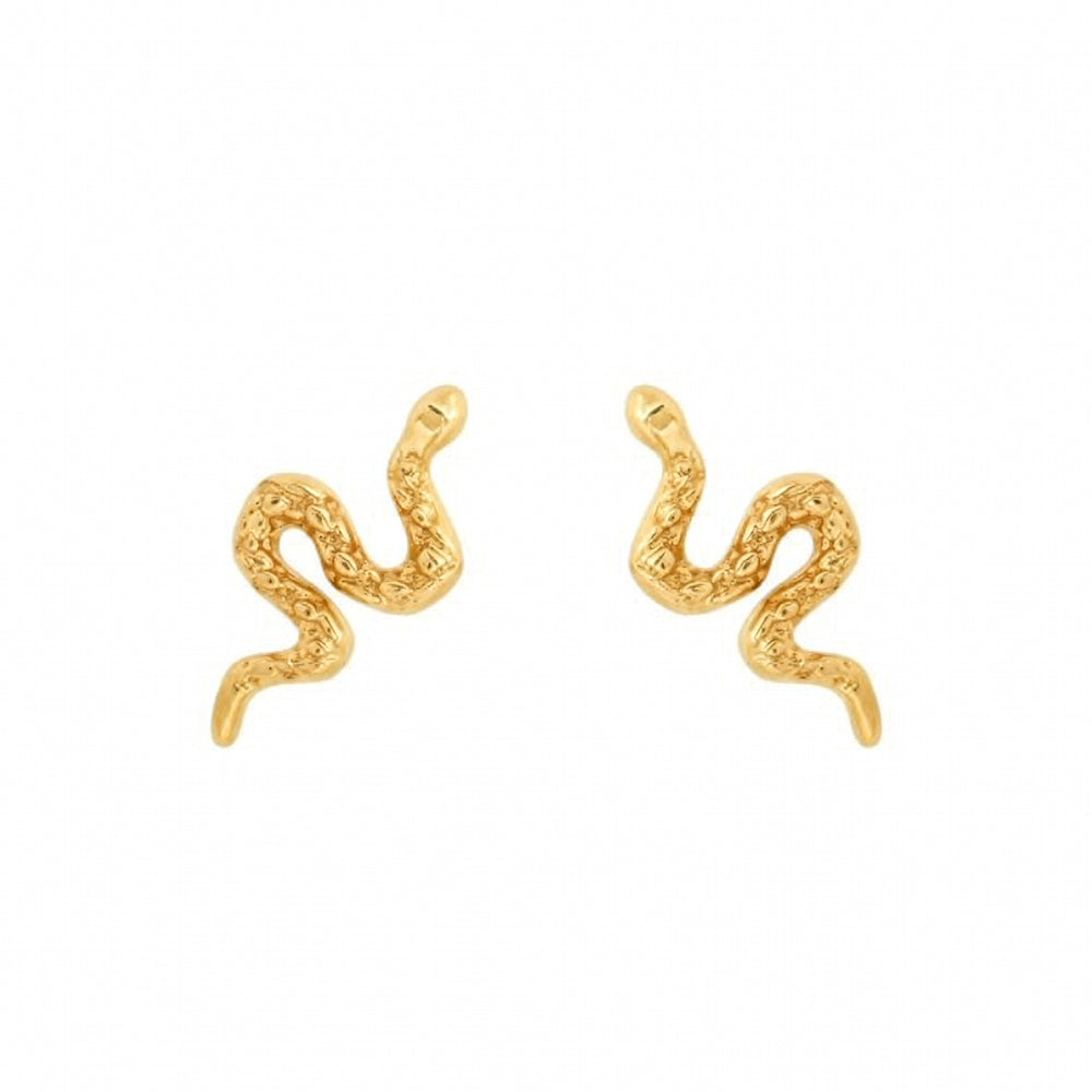 10k Gold Snake Studs