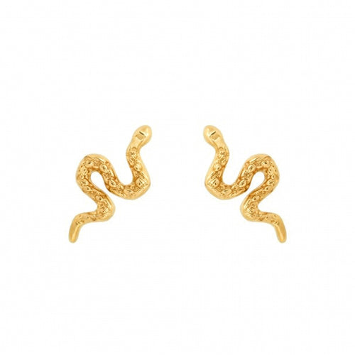 10k Gold Snake Studs