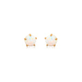 10k Gold Opal Stud Earrings