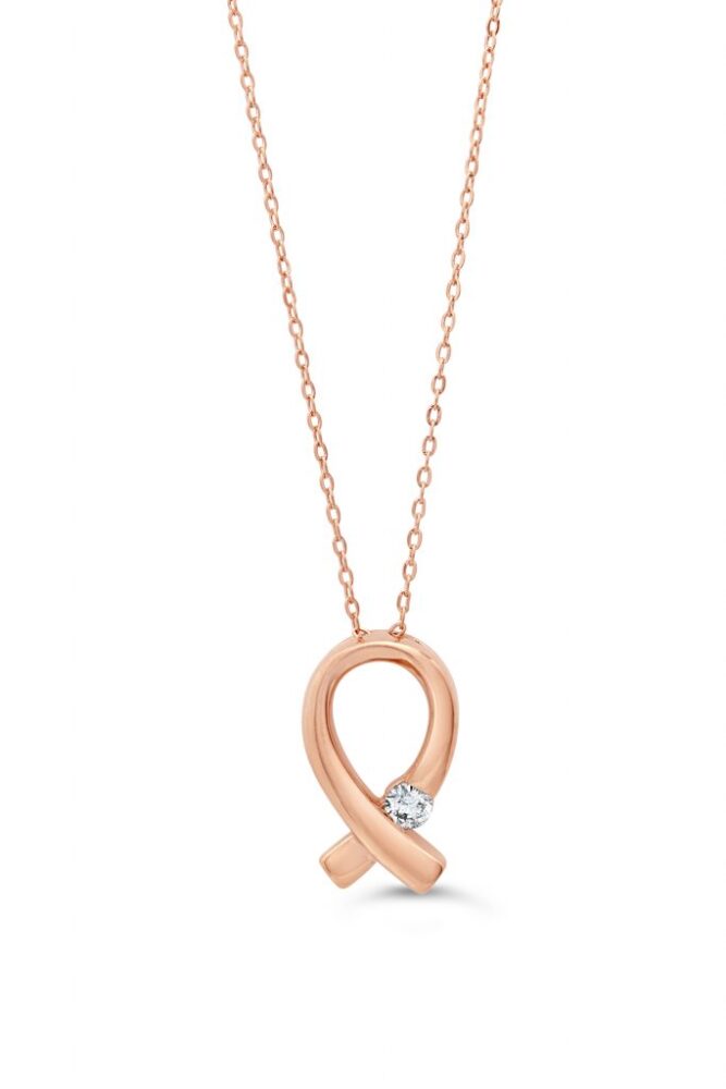 Diamond Ribbon Necklace