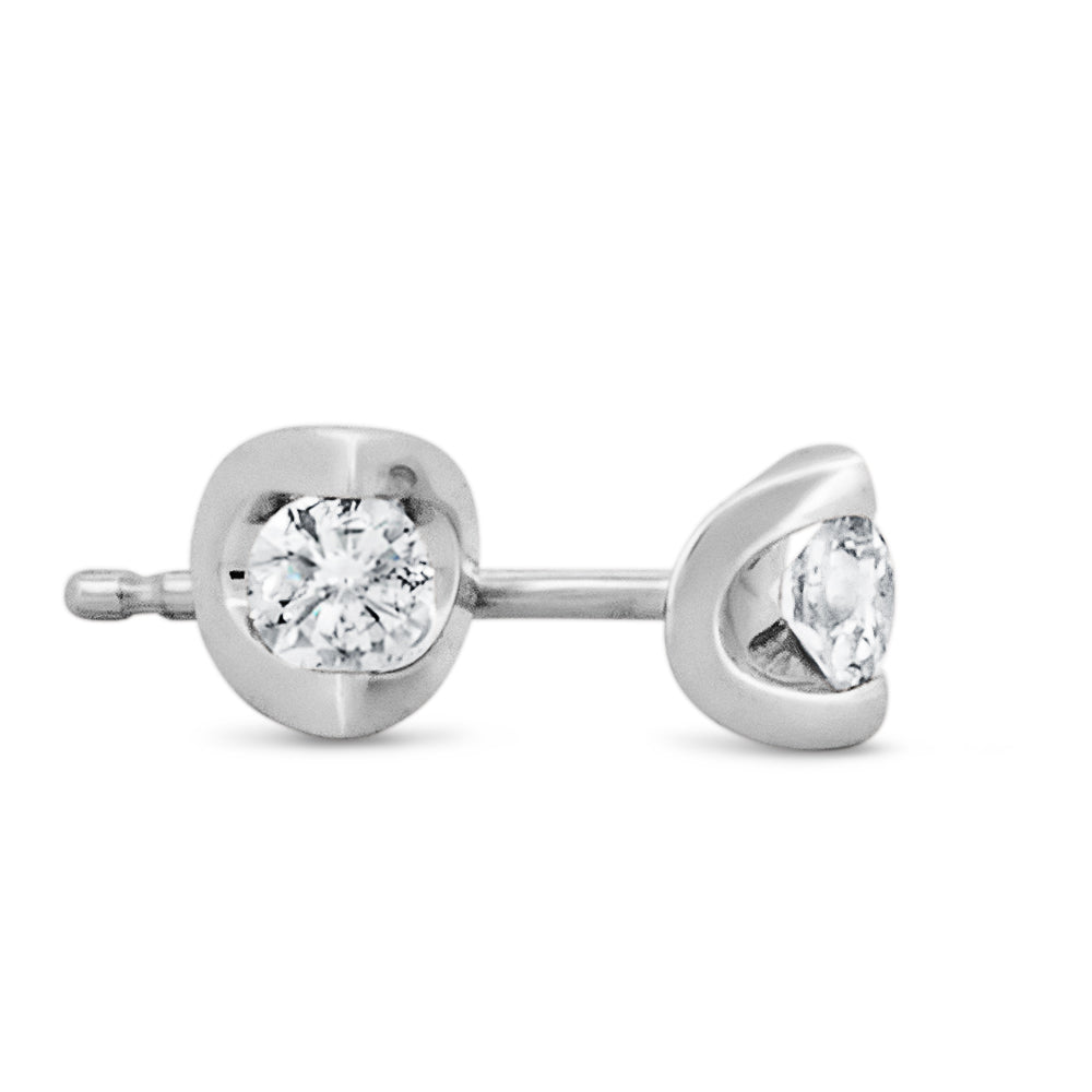 Tension-Set 0.15ctw Diamond Stud Earrings