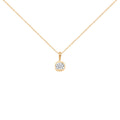 Tension-Set 0.15ct Diamond Solitaire Necklace