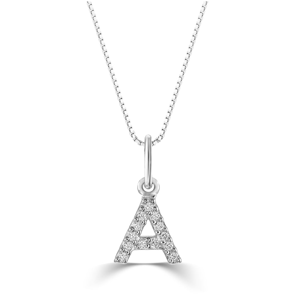 Diamond Initial Necklaces - All Letters Available!