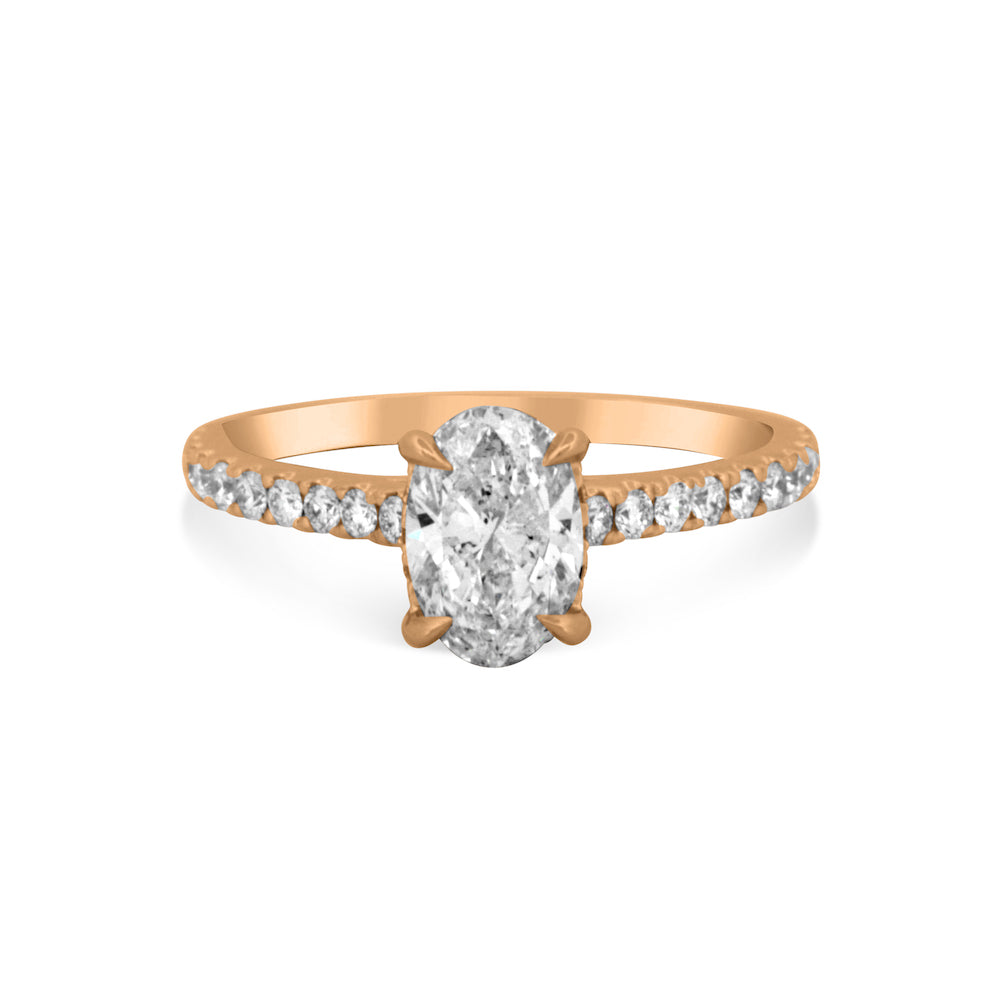 Oval Diamond Engagement Ring
