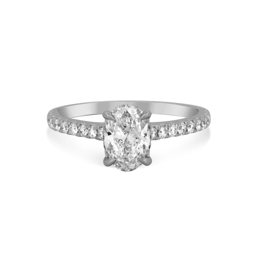 Oval Diamond Engagement Ring