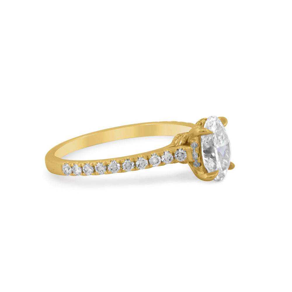 Oval Diamond Engagement Ring