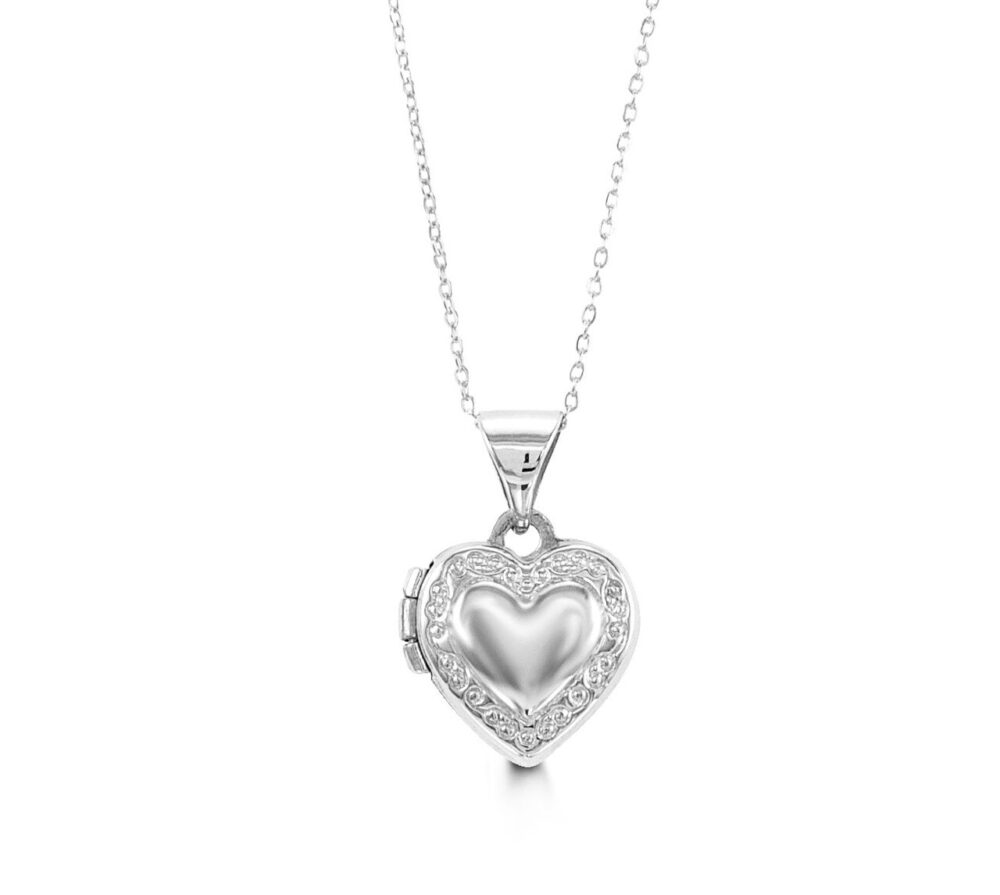 10k Heart Locket Necklace