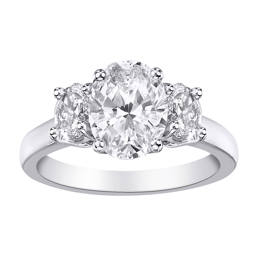1ctw Lab-Grown Diamond Trinity Ring