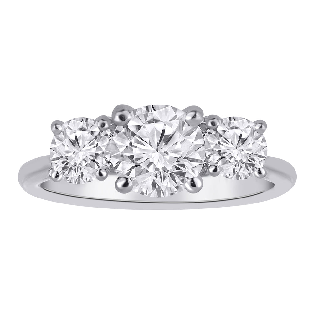 1ctw Lab-Grown Diamond Trinity Ring