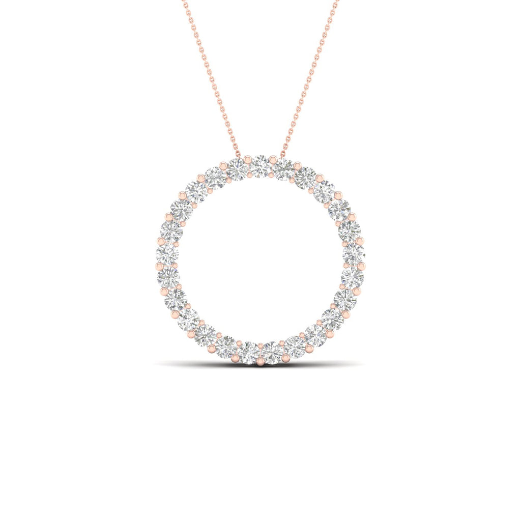 Lab-Grown Diamond Circle Necklace