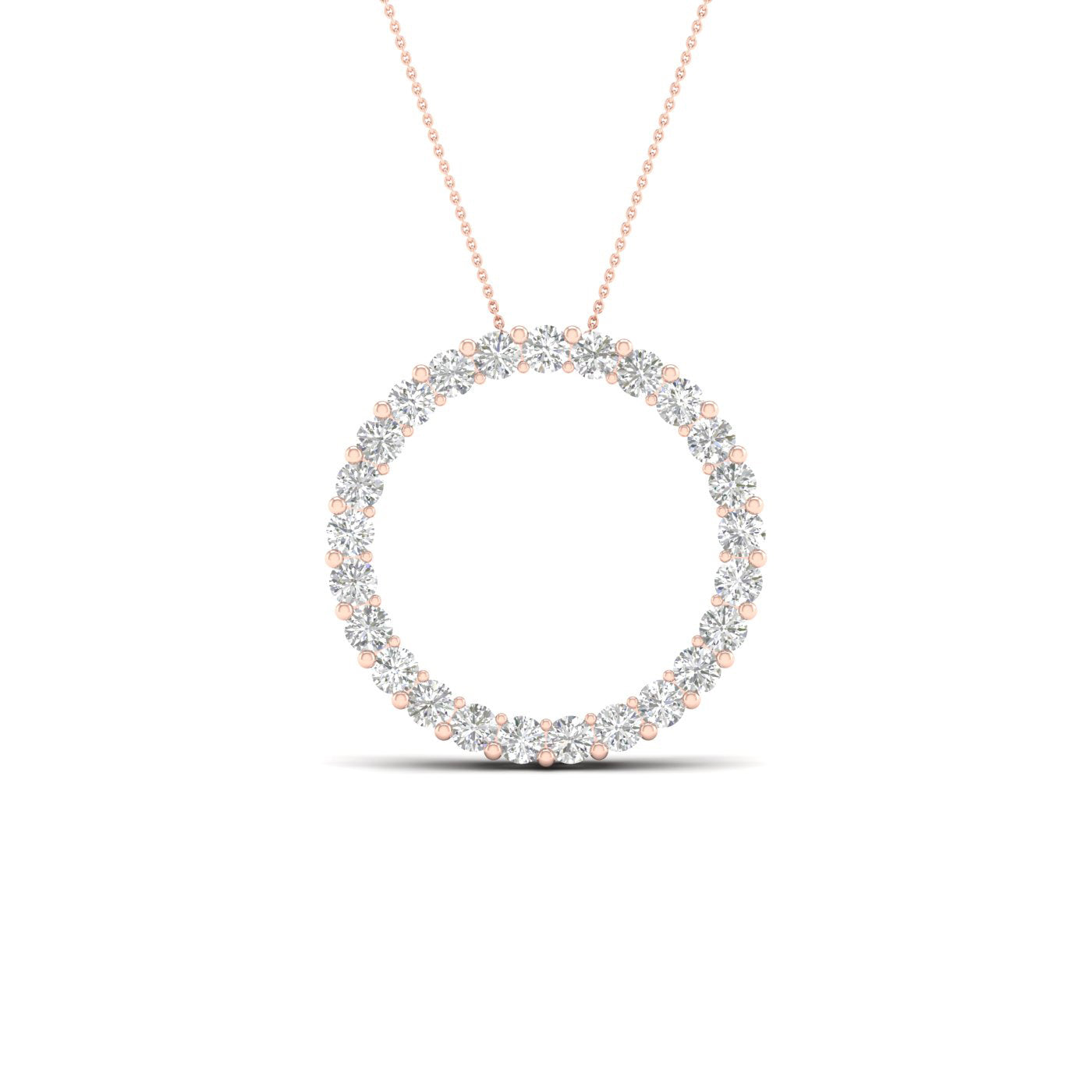 Lab-Grown Diamond Circle Necklace