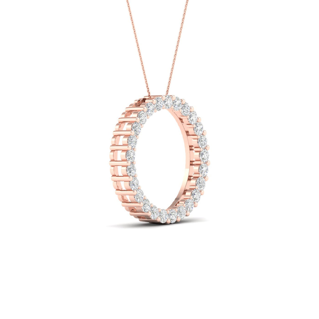 Lab-Grown Diamond Circle Necklace
