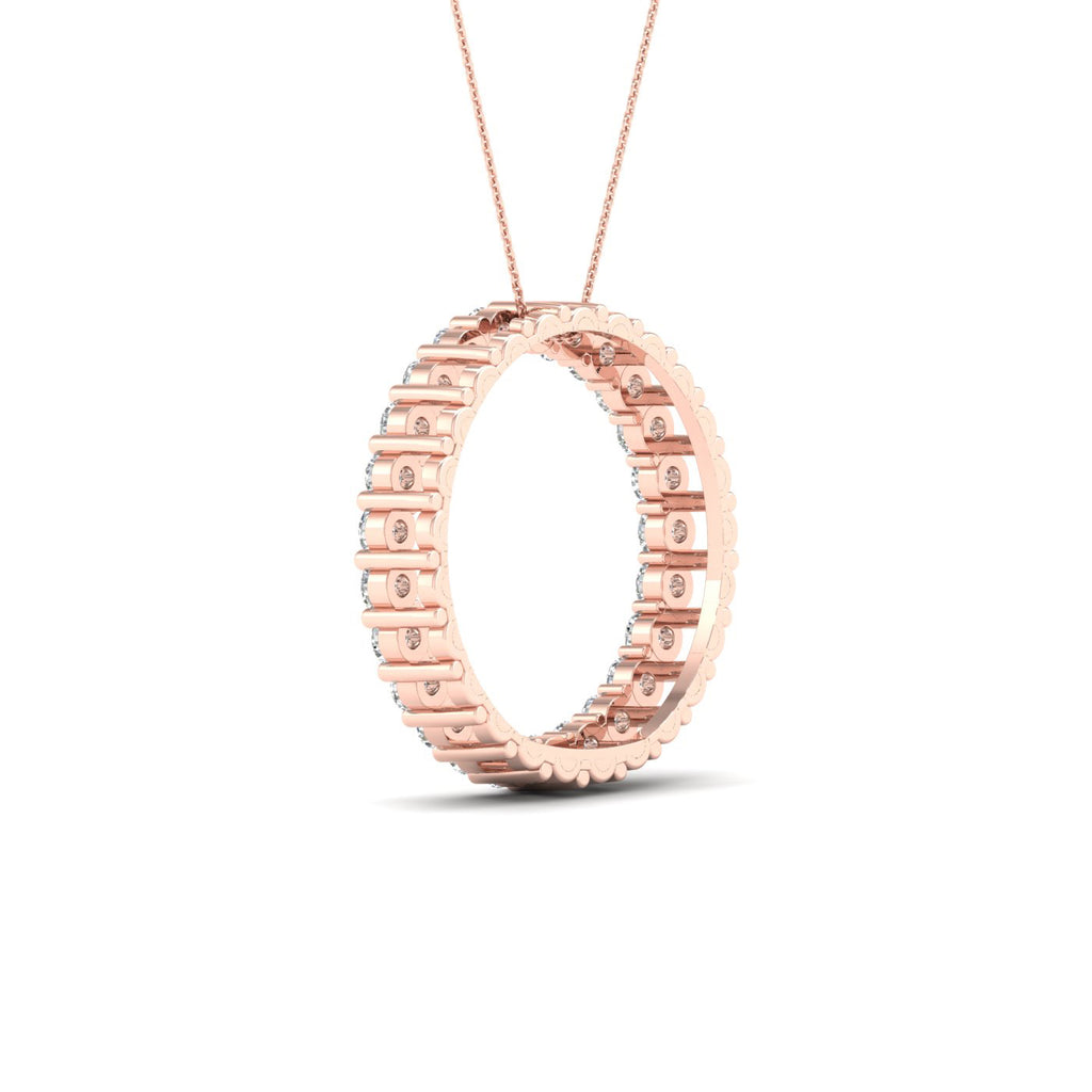 Lab-Grown Diamond Circle Necklace