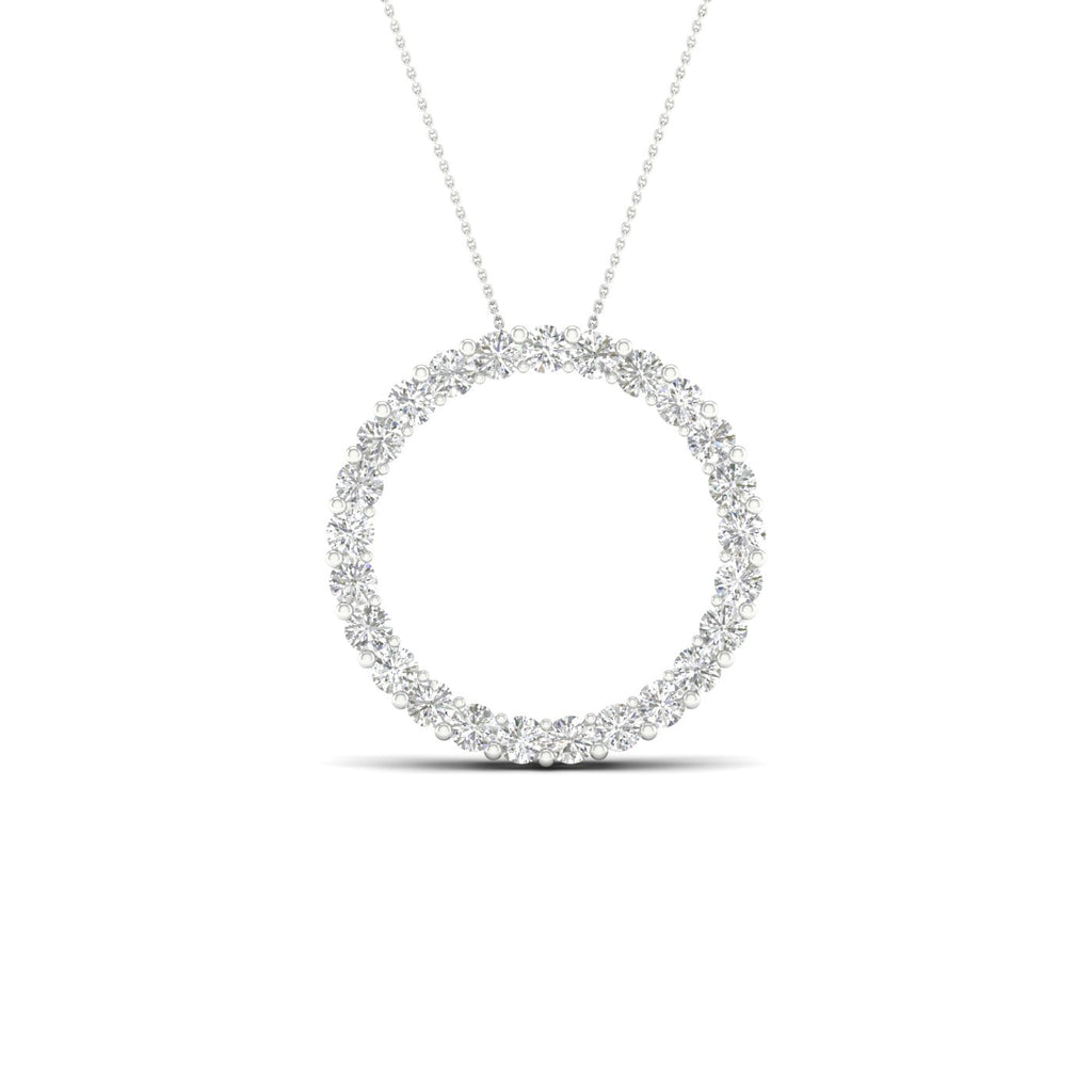 Lab-Grown Diamond Circle Necklace