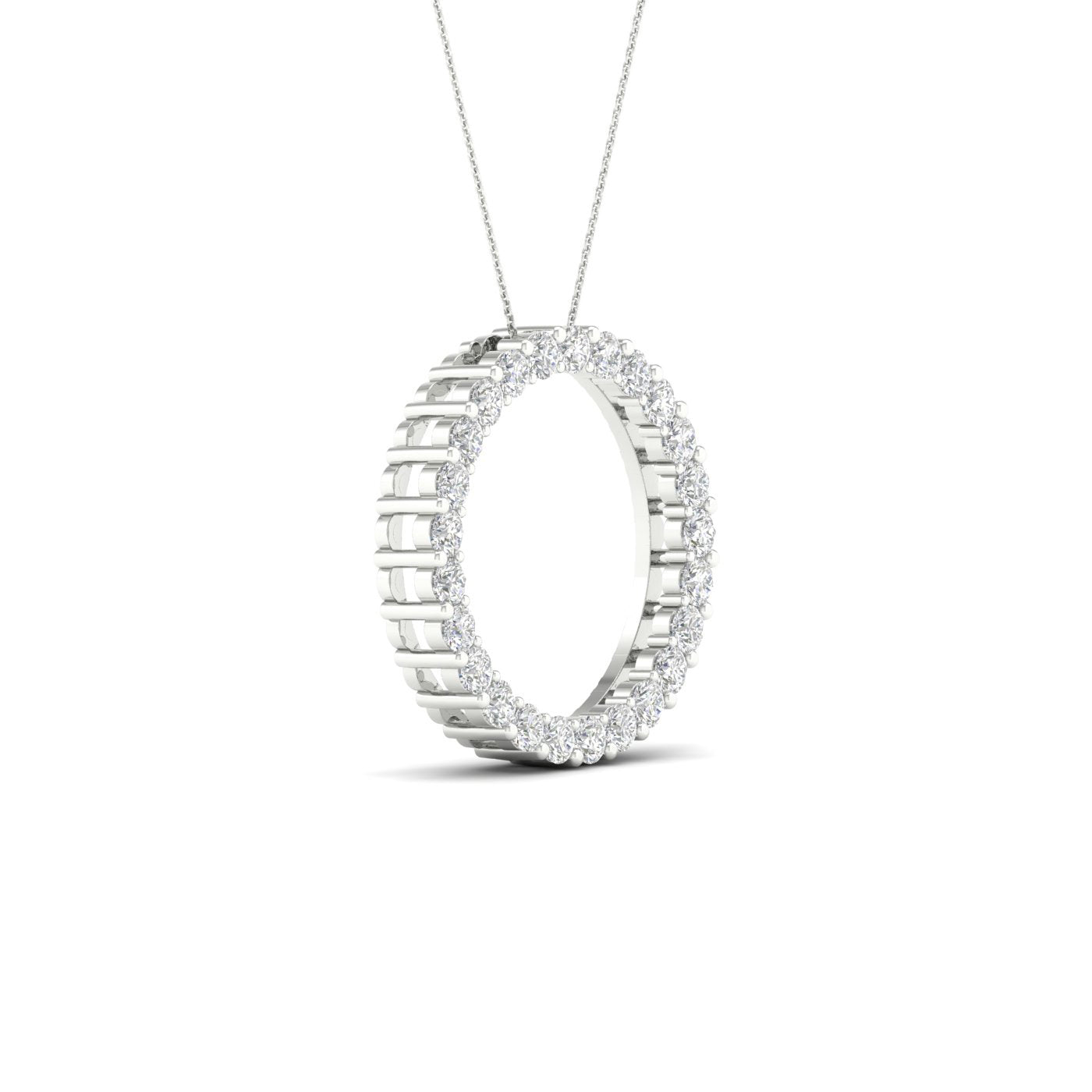Lab-Grown Diamond Circle Necklace