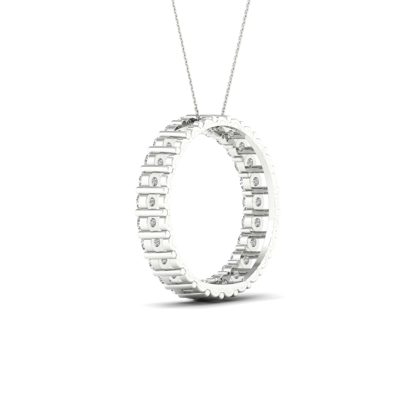 Lab-Grown Diamond Circle Necklace