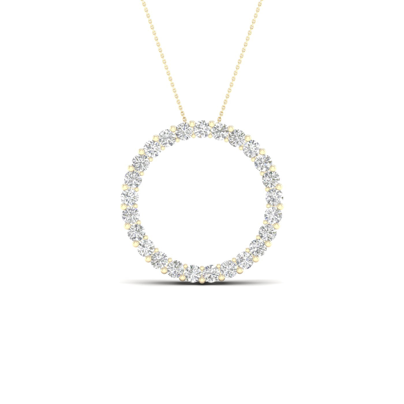Lab-Grown Diamond Circle Necklace
