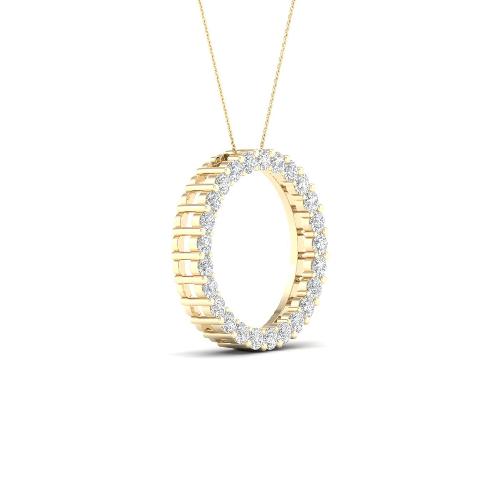Lab-Grown Diamond Circle Necklace
