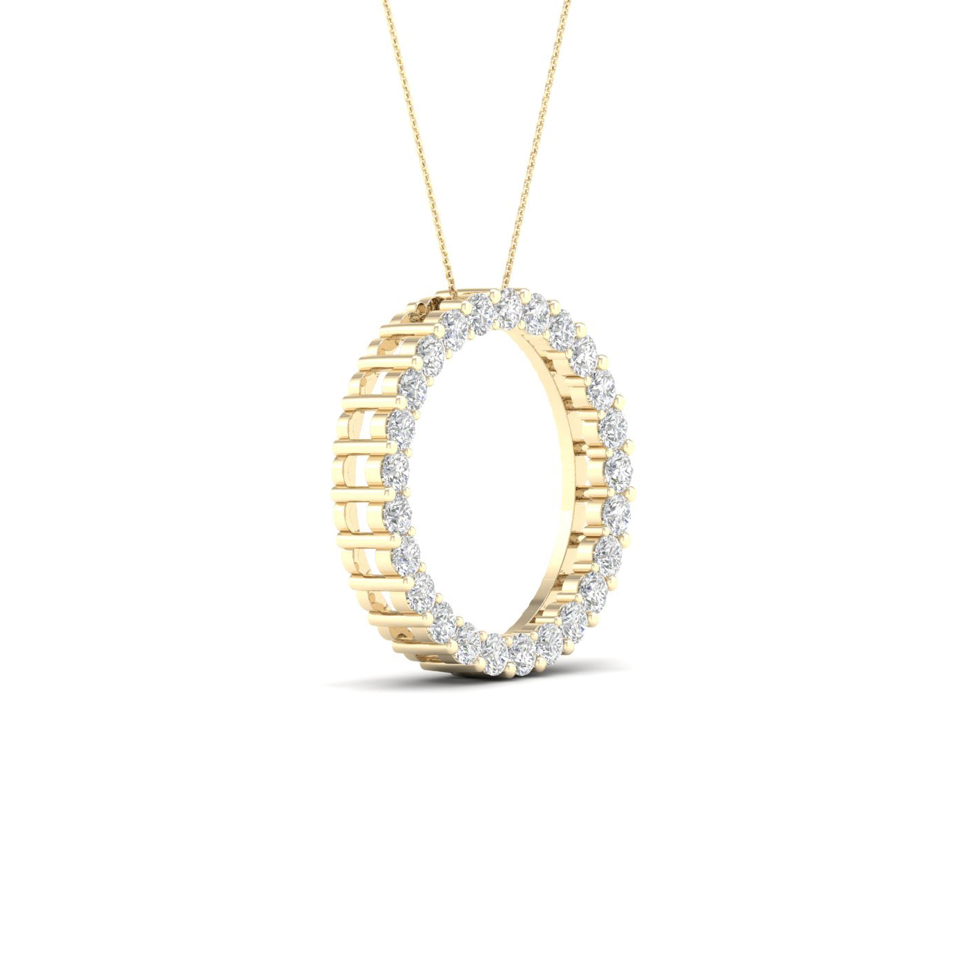 Lab-Grown Diamond Circle Necklace