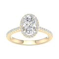 Lab-Grown Halo Diamond Engagement Ring