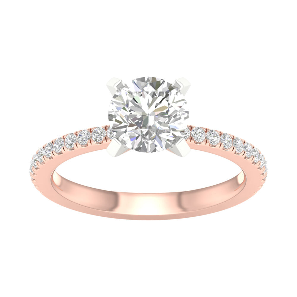 Lab-Grown Brilliant Cut Diamond Engagement Ring