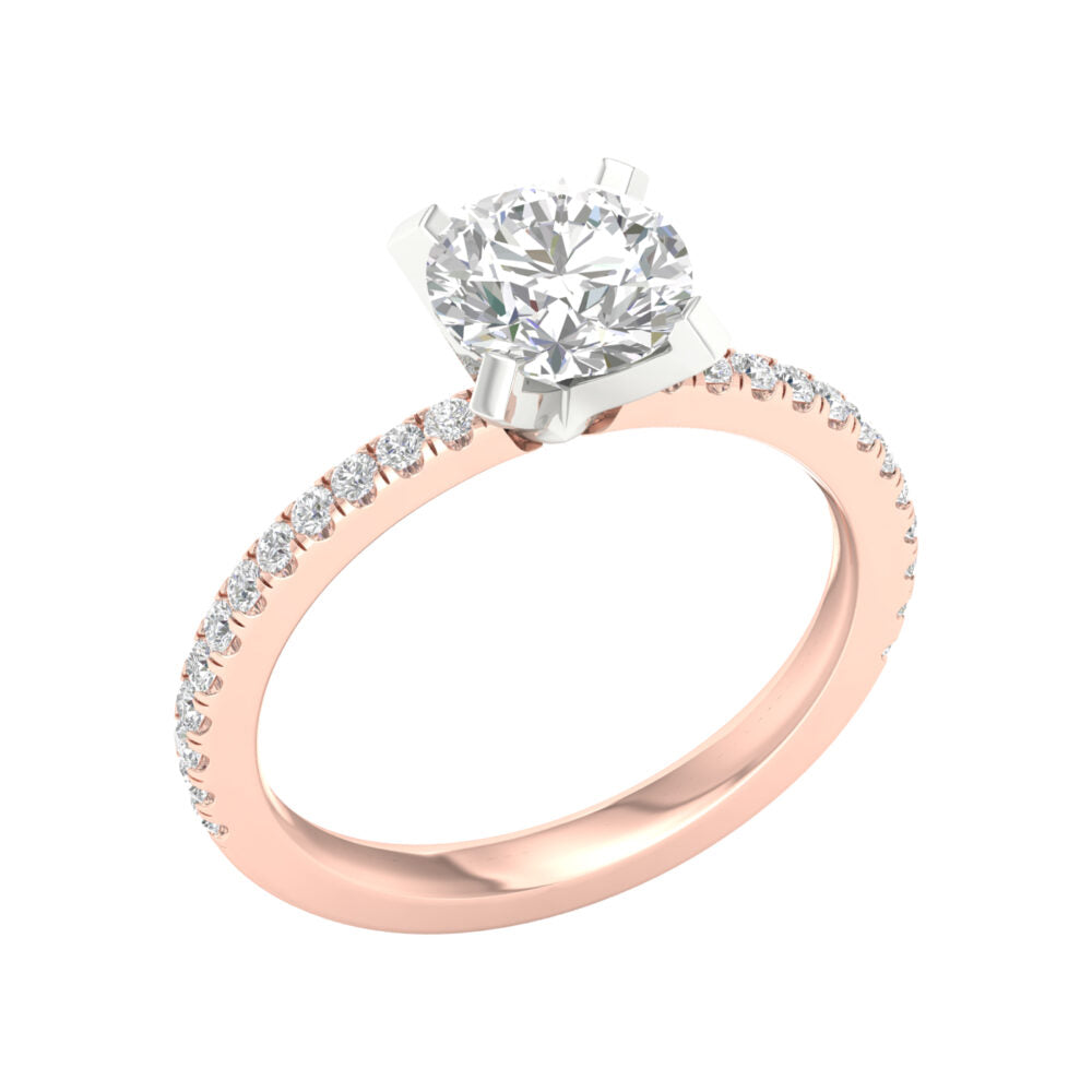 Lab-Grown Brilliant Cut Diamond Engagement Ring