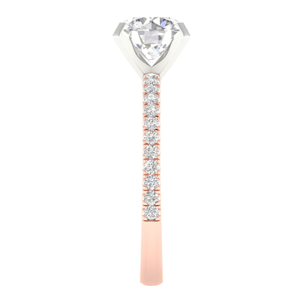 Lab-Grown Brilliant Cut Diamond Engagement Ring